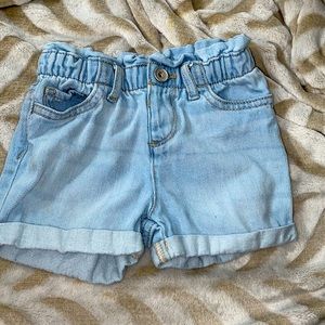 Toddler Girls Denim Shortie Shorts